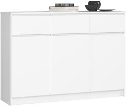  Komód K140 3d 3sz Clp Pk Fehér