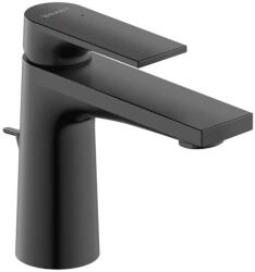 Duravit Tulum - Mosdócsaptelep, leeresztővel, matt fekete TU1010001046 (TU1010001046)