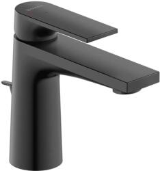Duravit Tulum - Mosdócsaptelep lefolyóval, FreshStart, matt fekete TU1011001046 (TU1011001046)