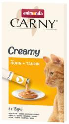 Animonda Carny Creamy cu pui și taurină 6x15 g gustare cremoasă pentru pisici