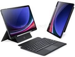 Dux Ducis Samsung Tab S9 FE LTE / Tab S9 FE WIFI / Tab S9 LTE tok álló, bőr hatású FLIP, angol nyelvű, FEKETE (GP-154698) (GP-154698)