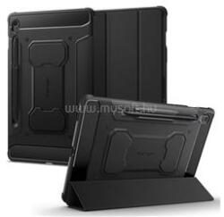Spigen Samsung Tab S10 FE WIFI / Tab S10 FE LTE RUGGED ARMOR PRO tok álló aktív FLIP, ceruza tartó, FEKETE (ACS06857) (ACS06857)