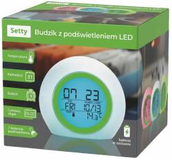 Setty Zöld Setty LED világítású ébresztőóra