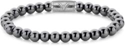 Rebel Rose Rebel & Rose Grey Silver Shine 6 mm RR-6DV02-S-M karkötő, uniszex