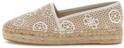 GUESS GUESS, Logómintás espadrilles, Fehér, Bézs, 37 (FLJOEN-FAL14-WHINA-37)