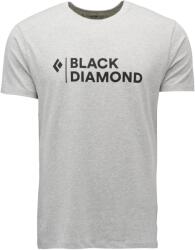 Black Diamond M Mini Stacked Ss Tee férfi póló M / szürke