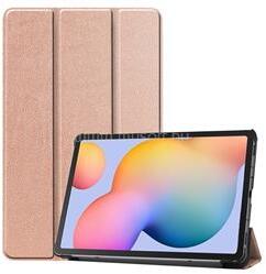 Gigapack Samsung Tab S6 Lite 10.4 LTE / Tab S6 Lite 10.4 WIFI GIGAPACK Tok álló, bőr hatású FLIP, asztali tartó, ROZÉARANY (GP-98332) (GP-98332)