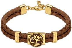 Timberland dupla férfi bőr karkötő, barna TDAGB0001903