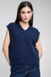 Calvin Klein Jeans CALVIN KLEIN JEANS, V-nyakú merinógyapjú mellény, Sötétkék, S (LV044D342G-CEF-S)
