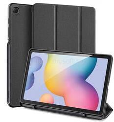 Dux Ducis Samsung Tab S6 Lite 10.4 LTE DUX DUCIS DOMO tok álló, bőr hatású aktív FLIP, ceruza tartó, FEKETE (GP-95837) (GP-95837)