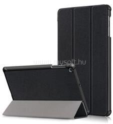 Gigapack Samsung Tab A 10.1 LTE (2019) / Tab A 10.1 WIFI (2019) GIGAPACK Tok álló, bőr hatású FLIP, asztali tartó, FEKETE (GP-87892) (GP-87892)