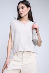 Calvin Klein Jeans CALVIN KLEIN JEANS, V-nyakú merinógyapjú mellény, Krémszín, XS (LV044D342G-67U-XS)