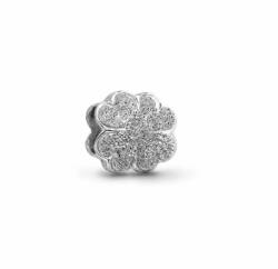 PANDORA gyöngy 794047C00 Texturált négylevelű lóhere mini charm
