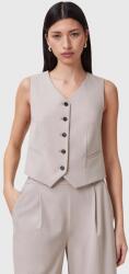 AllSaints AllSaints, Aleida V-nyakú mellény, Drapp, 6 (W005QC-GREIGE-BROWN-6)