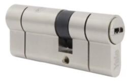YALE 2100 patentált cilinder, 40x40 mm, 10 csapos, Sárgaréz, 5 kulcs lenyomattal, Nikkelezett (10-2172-4040-00-2201)