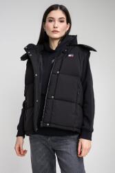 Tommy Jeans Tommy Jeans, Normál fazonú mellény magas gallérral, Fekete, S (DW0DW21627-BDS-S)