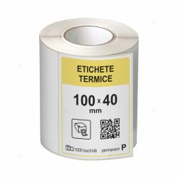 LabelLife Role etichete termice autoadezive 100x40 mm, 1000 etichete rola (ER13R100X40CA)