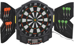 HOMCOM Dartboard Electronic Interactiv + 12 Săgeți, pentru 8 Jucători, Ideal pentru Petreceri și Seri de Joc | Aosom Romania (B8-0006)