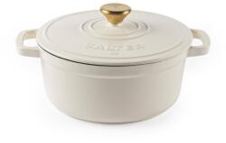 Salter Caserola din fonta SALTER Chester, 24 cm, 3.4L, culoare crem (BW13771C)