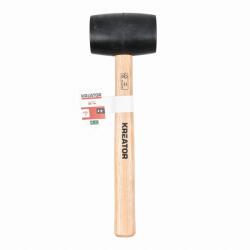 Kreator KRTH90601 Gumikalapács fanyéllel, fekete, 450 g (KRTH90601)
