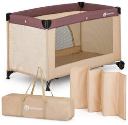 Petite&Mars Patut pliant, Petite&Mars, Nyja, 120 x 60 cm, Cu roti, Functie de tarc, Pliere compacta, Include geanta de transport, Intrare la (923485)