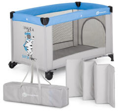 Petite&Mars Patut pliant, Petite&Mars, Koot, 120 x 60 cm, Cu roti, Functie de tarc, Pliere compacta, Include geanta de transport, Intrare la (921482)