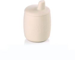 Jane Canuta din silicon, Jane, Fara maner, BPA free, 6 luni+, Sand (8420421089538) Set pentru masa bebelusi