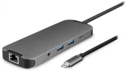 CHIEFTEC 9in1 Docking Station USB Type-C, fekete (DSC-901)