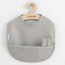 New Baby Baveta lavabila, New Baby, 35x45 cm, Grey (50134) Bavata