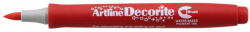 Artline Marker ARTLINE Decorite, varf flexibil (tip pensula) - rosu (EDF-F-RE)