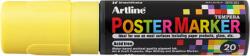 Artline Marker pentru poster ARTLINE, corp plastic, varf tesit 20mm - galben fluorescent (EK-EPP20-FYE)