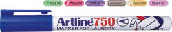 Artline Marker ARTLINE 750, pentru textile, corp metalic, varf rotund 0.7mm - albastru (EK-750-BL) - forit