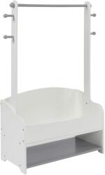 Ginger Home Suport și raft din lemn Ginger Home - gri-alb (TF6203)