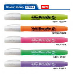 Artline Marker ARTLINE Decorite, varf rotund 1.0mm - galben neon (EDFN-1-YE)