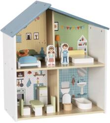 Hi Pando Set de joacă pentru păpuși Hi Pando - Casă din lemn (112534) Casuta papusi