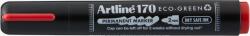Artline Permanent marker ARTLINE 170 Eco Green - Dry safe 2 weeks, corp plastic, varf rotund 2.0mm - rosu (EK-170/EC-RE)