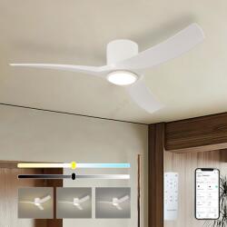 ZEVENTI - LED таванен вентилатор ORBITO LED/24W/230V Wi-Fi Tuya бял + с дистанционно управление (ZV0068)