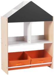 Ginger Home Raft pentru copii Ginger Home - Căsuță, cu tablă neagră pentru scris (TF6747)