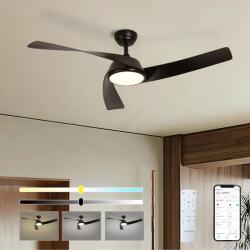 ZEVENTI - LED таванен вентилатор AERYS LED/24W/230V Wi-Fi Tuya черен + дистанционно управление (ZV0081)