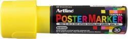 Artline Marker pentru poster ARTLINE, corp plastic, varf tesit 30mm - galben fluorescent (EK-EPP30-FYE)