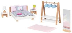 Goki Set de mobilier pentru casă de păpuși Goki - Dormitor, 18 piese (51468) Casuta papusi