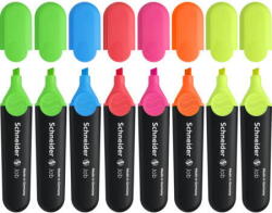 Schneider Textmarker SCHNEIDER Job, varf lat, 8 culori/set - (2xG, O, V, R, A, R, Vi) (S-115088)