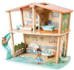 Hape Set din lemn Hape - Casa tigrului din junglă, 34 piese (H3412) Casuta papusi