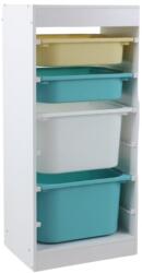 Ginger Home Raft cu cutii de jucării Ginger Home - Alb (TF6745-2)