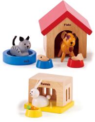 Hape Set mini mobilier din lemn Hape - Casa pentru animale de companie (H3455) Casuta papusi