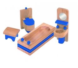 Woodyland Set mini mobilier din lemn Woody - Baie (90614) Casuta papusi
