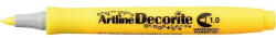 Artline Marker ARTLINE Decorite, varf rotund 1.0mm - galben (EDF-1-YE)