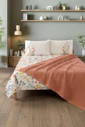 Rakla Set de pat cu cuvertură Rakla - Fayette, 4 piese, Apricot (Rakla 267) Lenjerie de pat
