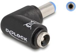 Delock Adaptor DC 5, 5 x 2, 1 mm masculin 5, 5 x 2, 1 mm feminin îndoit la 90