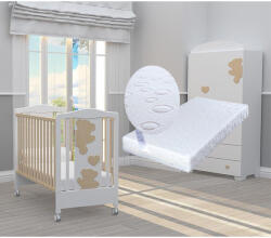 Bambino Casa Pătuț Bambino Casa - Amore Naturale + cadou saltea Primavera Baby Luxe (202506)